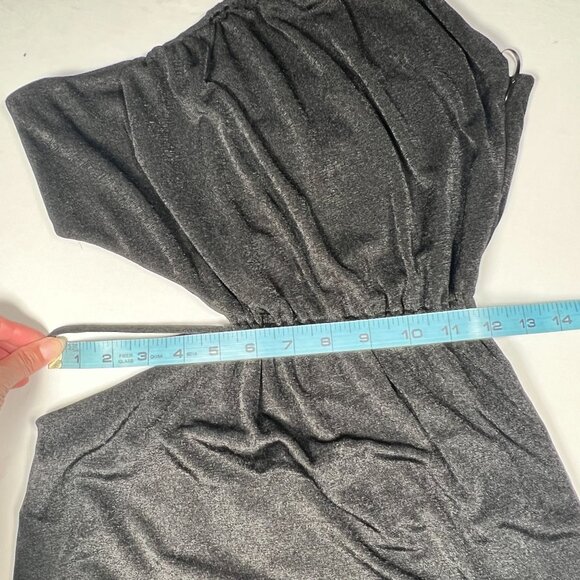 NWT Misha Adara Black Bodycon Midi Dress Stretch Strappy Cut-Outs Size 6 - Picture 10 of 16